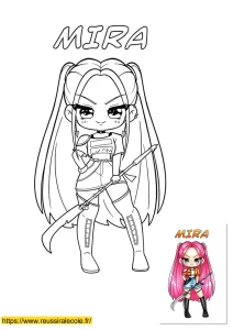 coloriage magic kpop demon hunter coloriage magic kpop demon hunter