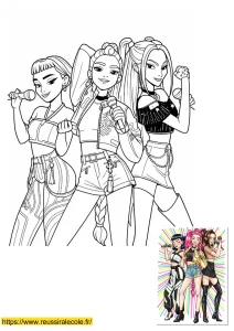 coloriage magic kpop demon hunter coloriage magic kpop demon hunter