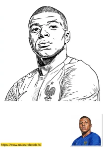 coloriage mbappé coloriage mbappé