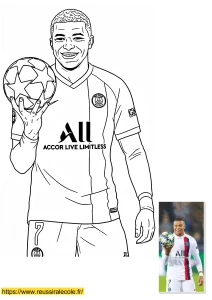coloriage mbappé coloriage mbappé