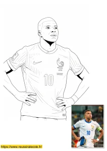 coloriage mbappé coloriage mbappé