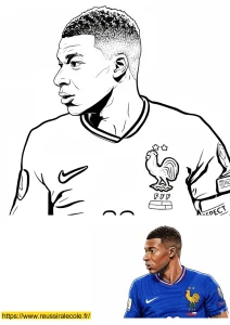 coloriage mbappe coloriage mbappe