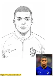 coloriage mbappe coloriage mbappe