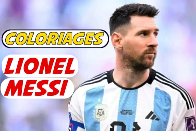 Article: Coloriage Messi : 20 Dessins à imprimer