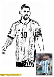 coloriage messi argentine coloriage messi argentine