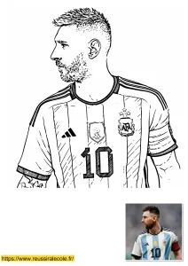 coloriage messi argentine coloriage messi argentine