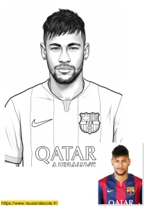 coloriage neymar coloriage neymar