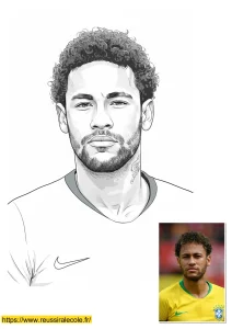 coloriage neymar a imprimer coloriage neymar a imprimer