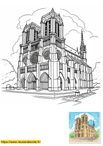 coloriage notre dame de paris coloriage notre dame de paris