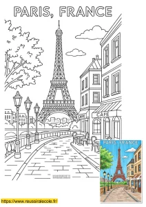 coloriage paris coloriage paris