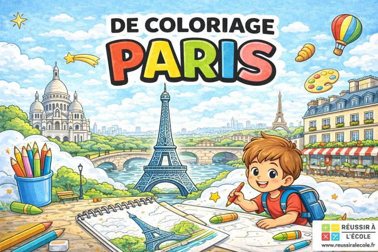 Article: Coloriages Paris : 10 Dessins à imprimer