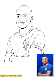 coloriage psg mbappé coloriage psg mbappé