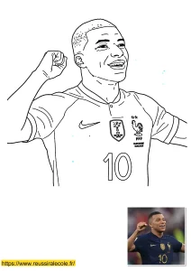 coloriage psg mbappe coloriage psg mbappe