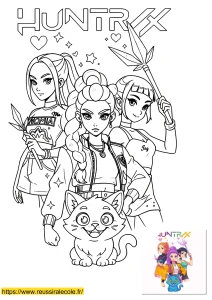 coloriage rumi huntrix coloriage rumi huntrix