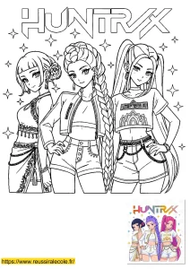 coloriage rumi huntrix coloriage rumi huntrix