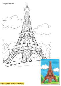 coloriages paris coloriages paris