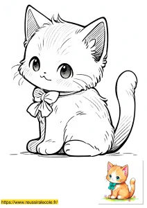 dessin chat kawaii dessin chat kawaii