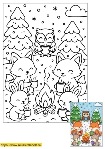 dessin hiver maternelle dessin hiver maternelle