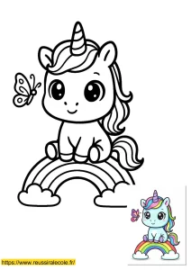 kawaii coloriage licorne kawaii coloriage licorne