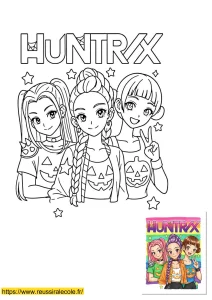 kpop demon hunter coloriage kpop demon hunter coloriage