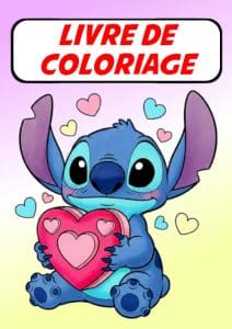livre coloriage stitch mignon