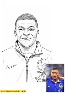 mbappe coloriage mbappe coloriage