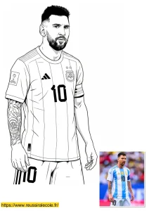 messi coloriage messi coloriage