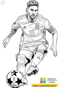 messi coloriage messi coloriage