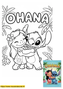 mignon coloriage stitch et angel