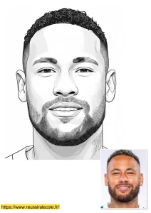 neymar coloriage neymar coloriage