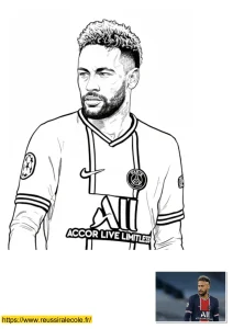 neymar coloriage neymar coloriage