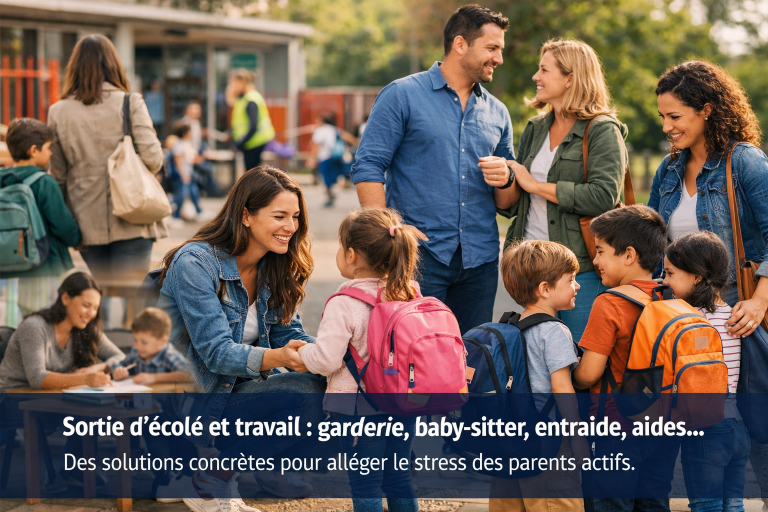 Article: Aller chercher ses enfants à l’école quand on travaille