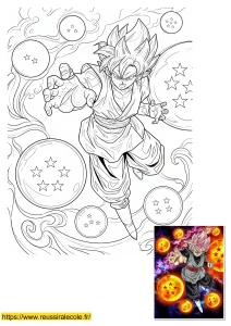 black goku coloriage black goku coloriage