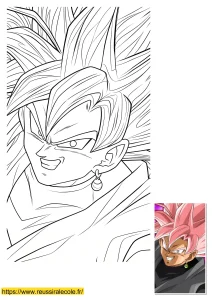 black goku dessin black goku dessin