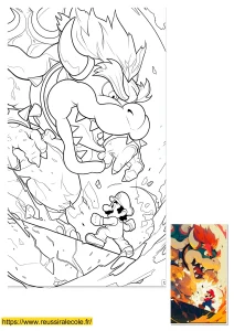 bowser coloriage mario bowser coloriage mario