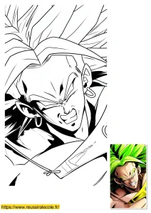 broly dessin a colorier