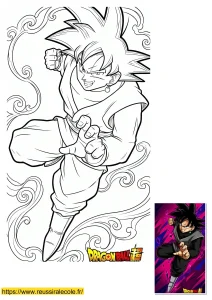 coloriage black goku à imprimer coloriage black goku à imprimer
