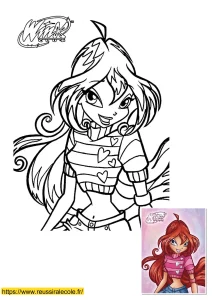 coloriage bloom winx