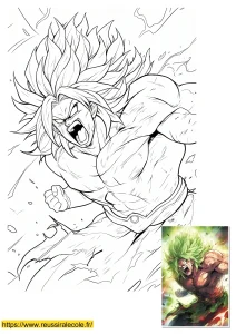 coloriage broly a imprimer
