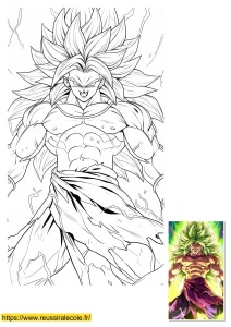 coloriage broly super saiyan