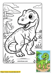 coloriage dinosaure facile coloriage dinosaure facile