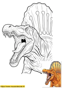 coloriage dinosaure facile à imprimer coloriage dinosaure facile à imprimer