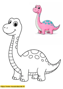 coloriage dinosaure kawaii à imprimer coloriage dinosaure kawaii à imprimer