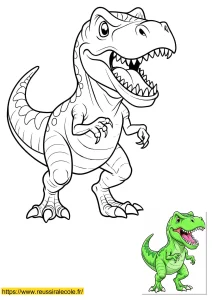 coloriage dinosaure trex coloriage dinosaure trex