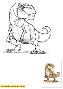 coloriage dinosaure tyrannosaure coloriage dinosaure tyrannosaure