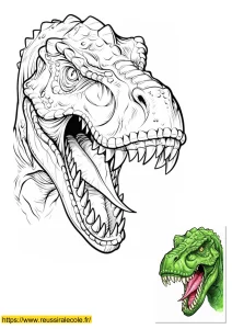 coloriage dinosaure tyrex coloriage dinosaure tyrex