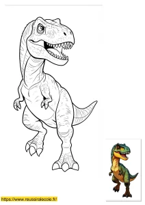 coloriage dinosaure velociraptor coloriage dinosaure velociraptor