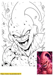 coloriage dragon ball boo