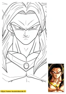coloriage dragon ball broly