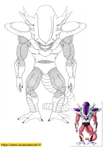 coloriage dragon ball freezer